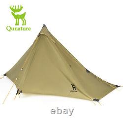 Tente de camping Qunature étanche pour pique-nique en plein air, randonnée, confort pour 1 personne