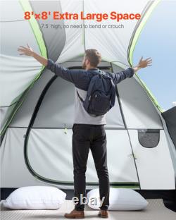 Tente de camping SUV VEVOR pour extérieur, tente SUV avec 2 portes étanche pour 5 à 8 personnes