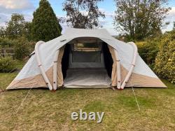 Tente de camping Tunnel Decathlon Arpenaz 4.2 4 personnes Fresh & Black (SANS POMPE)