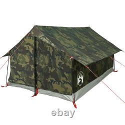 Tente de camping WALPLUS 2 personnes camouflage étanche abri portable extérieur