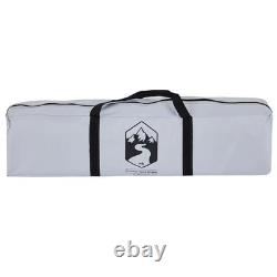 Tente de camping WALPLUS 4 personnes blanche occultante à libération rapide imperméable