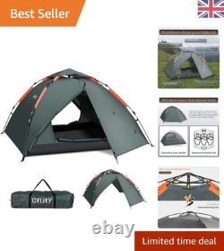 Tente de camping automatique 3 places, légère et imperméable pour toutes les saisons
