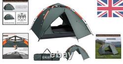 Tente de camping automatique 3 places, légère et imperméable pour toutes les saisons