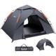 Tente De Camping Automatique 3 Places Ultral&eacute;g&egrave;re Imperm&eacute;able &agrave; Double Paroi Avec Ouverture Pop-up