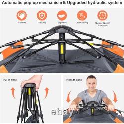 Tente de camping automatique 3 places ultralégère imperméable à double paroi avec ouverture pop-up