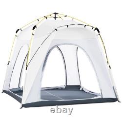 Tente de camping automatique pop-up 4 personnes, abri dome portable pour randonnée en plein air