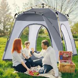 Tente de camping automatique pour 4 personnes, pop-up, abri portable en dôme, équipement de randonnée en plein air