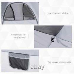 Tente de camping automatique pour 4 personnes, pop-up, abri portable en dôme, équipement de randonnée en plein air
