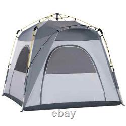 Tente de camping automatique pour 4 personnes, pop-up, abri portable en dôme, équipement de randonnée en plein air