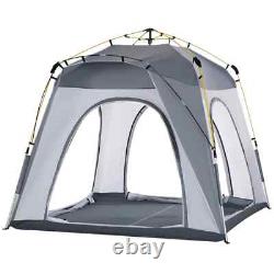 Tente de camping automatique pour 4 personnes, pop-up, abri portable en dôme, équipement de randonnée en plein air