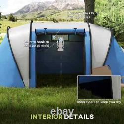 Tente de camping avec 2 chambres et un salon, tente familiale imperméable 3000mm