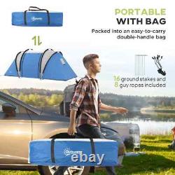 Tente de camping avec 2 chambres et un salon, tente familiale imperméable 3000mm