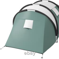 Tente de camping avec espace de vie, imperméable 3000 mm, 2 chambres