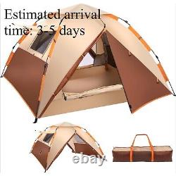 Tente de camping avec sac de transport, toile de pluie, toit ventilé, double couches