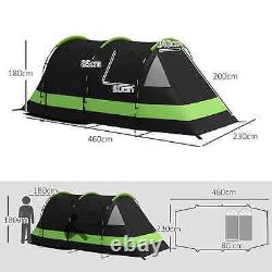 Tente de camping blackout pour 4 à 5 personnes avec chambre et salon, 3000 mm imperméable
