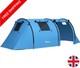 Tente De Camping Bleue Grande Tente Familiale Chambre Salon Tunnel