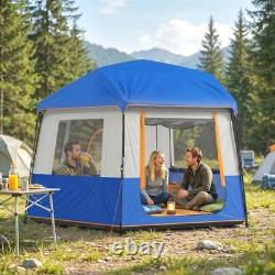 Tente de camping cabine 6 personnes, imperméable 3000 mm, protection UV30+, montage rapide Tente de camping cabine 6 personnes, imperméable 3000 mm, protection UV30+, montage rapide