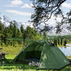 Tente de camping coupe-vent pour 2 personnes avec montage rapide, idéale pour les amateurs de plein air