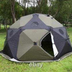 Tente de camping en coton isolé d'hiver pour 5-6 personnes, pour la pêche sur glace, grand espace extérieur