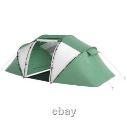 Tente de camping en dôme Outsunny pour 4-6 personnes, idéale pour les voyages en famille, les groupes, la randonnée et la pêche.