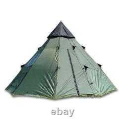 Tente de camping en forme de tipi BattlBox Tupik pour 2 personnes avec ventilation et protection contre les insectes