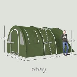 Tente de camping familiale 6 personnes 2 chambres abri extérieur randonnée backpacking imperméable