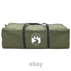 Tente de camping familiale 6 personnes imperméable abri extérieur vert armée grande