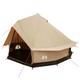 Tente De Camping Familiale 8 Personnes Imperm&eacute;able Pour L&rsquo;ext&eacute;rieur, Grande Tente Cr&egrave;me