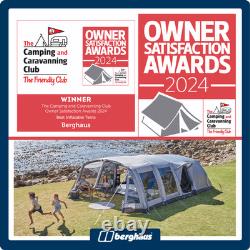 Tente de camping familiale Berghaus Telstar 8 personnes Nightfall avec chambres assombries