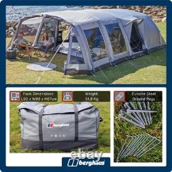 Tente de camping familiale Berghaus Telstar 8 personnes Nightfall avec chambres assombries