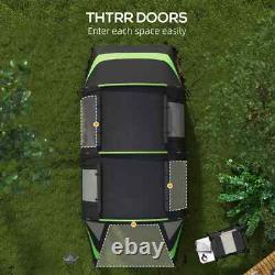 Tente de camping familiale Blackout Tunnel avec 2 chambres, salon, pour 4 personnes