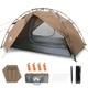Tente De Camping Familiale Festival 2 Places Dome Easy Set Up Double Peau Chat De Nuit