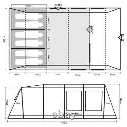 Tente de camping familiale Outdoor Revolution Camp Star 600 pour 6 personnes avec arceaux
