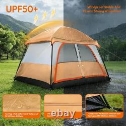 Tente de camping familiale Treeboy pour 4 personnes avec salon et chambre, très grande, 30