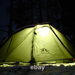 Tente de camping familiale à double peau Night Cat, dôme facile à installer pour 2 personnes, idéale pour les festivals.