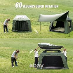 Tente de camping familiale gonflable Night Cat pour le glamping avec grand auvent Tente de camping familiale gonflable Night Cat pour le glamping avec grand auvent