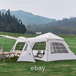 Tente de camping familiale portable, grande et abri de voyage en plein air pour groupe de randonnée