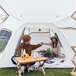 Tente de camping familiale portable, grande et abri de voyage en plein air pour groupe de randonnée