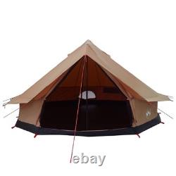 Tente de camping familiale pour 10 personnes, abri d'extérieur imperméable, grande tente marron