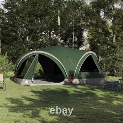 Tente de camping familiale pour 10 personnes, imperméable, abri extérieur gris et orange, grande taille