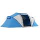Tente De Camping Familiale Pour 4 &agrave; 6 Personnes, Tente Tunnel Imperm&eacute;able &agrave; 2 Chambres Outsunny Verte