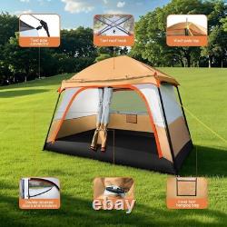 Tente de camping familiale pour 4 personnes avec salon et chambre, très grande 30
