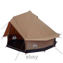 Tente de camping familiale pour 6 personnes, imperméable, abri extérieur marron, grande tente