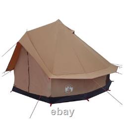 Tente de camping familiale pour 6 personnes, imperméable, abri extérieur marron, grande tente