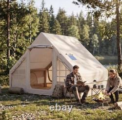 Tente de camping gonflable 4 à 6 personnes avec pompe, coupe-vent, 4 saisons, imperméable, Royaume-Uni