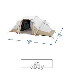 Tente de camping gonflable 4 personnes avec technologie d'occultation, installation facile