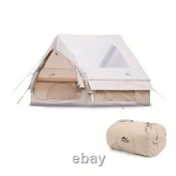 Tente de camping gonflable Mountain Covenant avec pompe et fenêtre pour 2 à 4 personnes, glamping