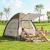 Tente De Camping Gonflable Avec Double-toit, Tente &agrave; Air 3 Personnes Imperm&eacute;able 3000 Mm Reconditionn&eacute;e