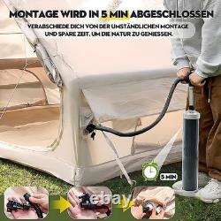 Tente de camping gonflable avec pompe, tente de glamping gonflable pour 2 à 4 personnes, tente cabine à gonfler, Royaume-Uni