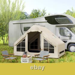 Tente de camping gonflable avec pompe, tente de glamping pour 2 à 4 personnes